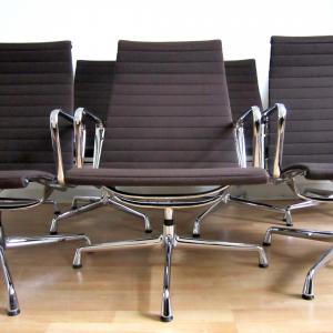 Vitra EA116 Alu Chair Eames Brown Hopsak Interior Aksel Aachen Design