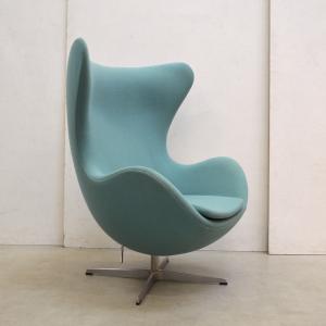 Arne Jacobsen Egg Chair Turquoise Fritz Hansen Velvet Interior Aksel Aachen Design Furniture Classics