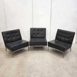 Florence Knoll Model 65 Chair Club Chair Leather Interior Aksel Design Classics Vintage NY Paris London Aachen Buy Sell Furniture