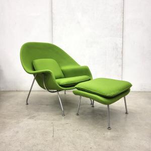 Eero Saarinen Womb Chair Knoll Green Wool Interior Aksel Aachen Vintage Design Classics Buy Sell NY Paris Tokio Amsterdam