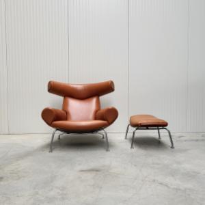 Hans Wegner Ox Chair Ottoman AP46 Erik Jorgensen Interior Aksel Design Collector Home Project NYC Paris London Amsterdam 