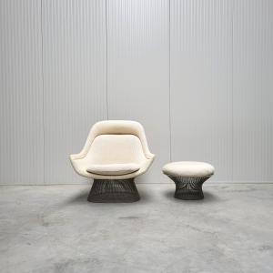 Warren Platner Easy Lounge Chair Knoll Ottoman Cato Natural Interior Aksel Aachen Design Classics Vintage NYC London Paris Dubai Qatar Bruxelles