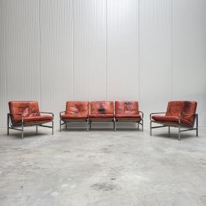 FK6720 Cognac Vintage Sofa Living Room Chair Kill International Interior Aksel Aachen Design NYC London München Amsterdam Chiemsee