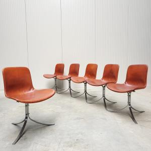 Poul Kjaerholm PK9 Chair Cognac Vintage E. Kold Christensen 1960s Interior Aksel Design Classics Fashion NYC Milano Paris London Tokio