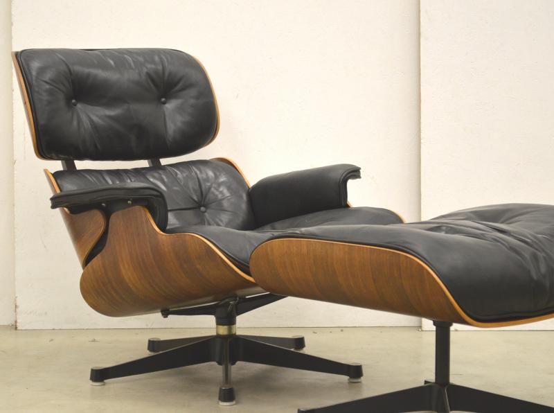 Herman Miller Eames Lounge Chair Ottoman Interior Aksel Aachen Design 60s