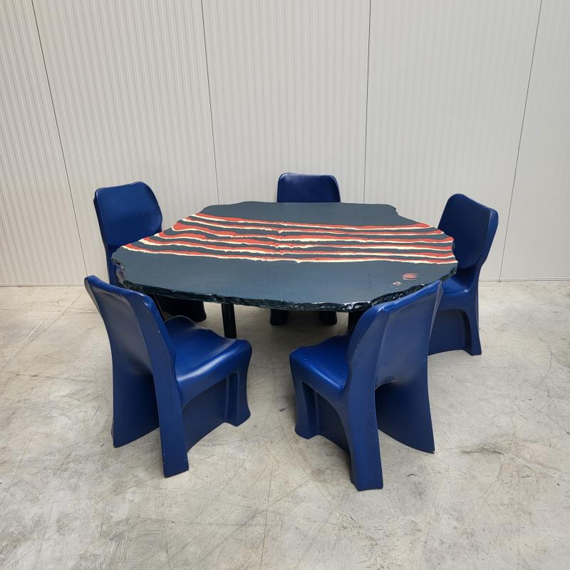 Gaetano Pesce Table Sansone Chairs Dalila Italy Interior Aksel Design Buy Sell NYC Qatar Dubai London Paris